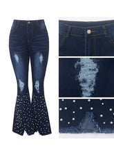 Vaqueros ajustados, desgastados, rasgados y elásticos, cómodos